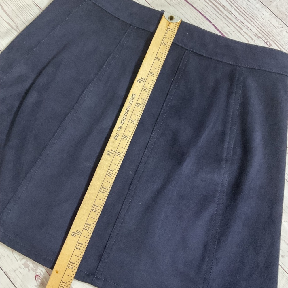 Retro 2 Express Blue Button Up A-Line Mini Skirt … - image 8